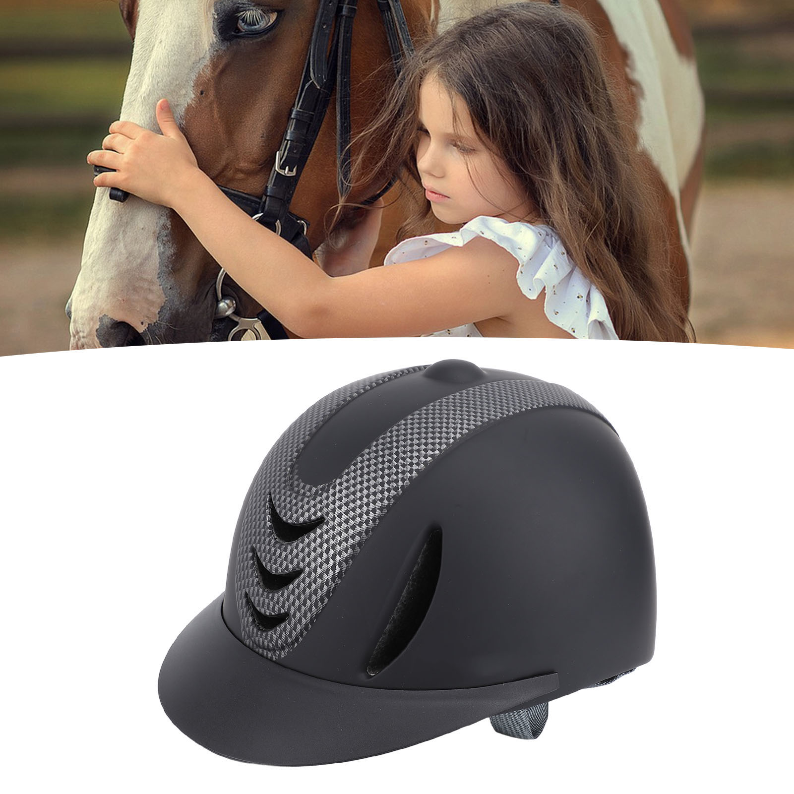 Equestrian Helmet - Casco de equitación para niños, forro
