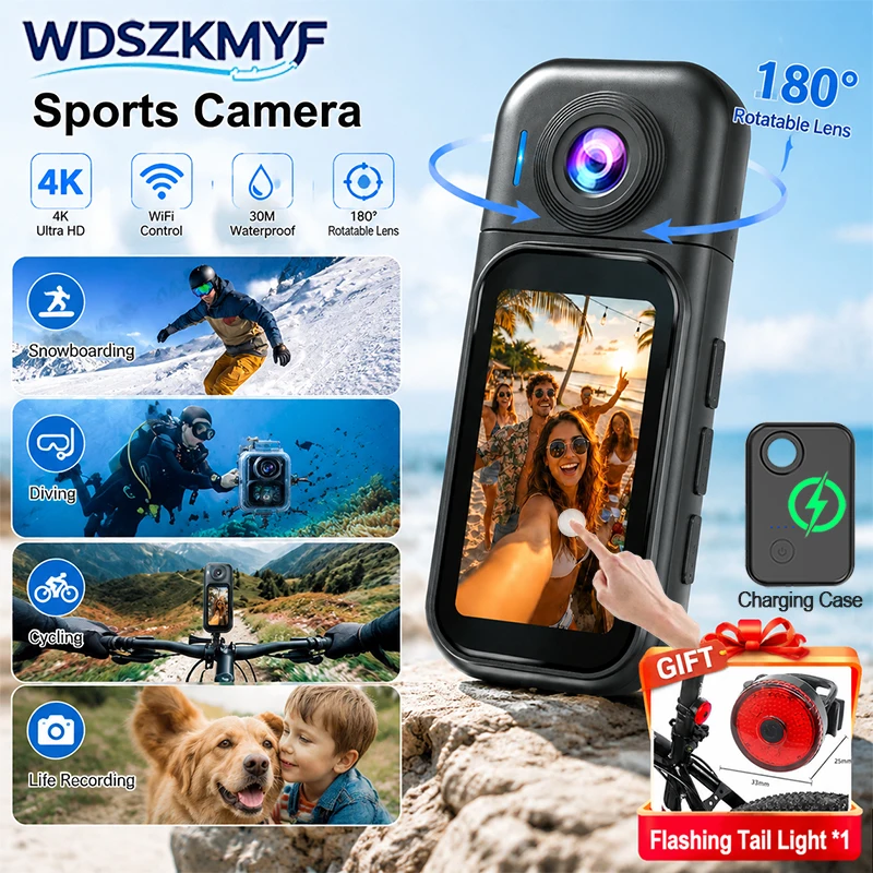 Outdoor Sport Ideas - Cámara Deportiva Mini HD 4K/1080P/30FPS con