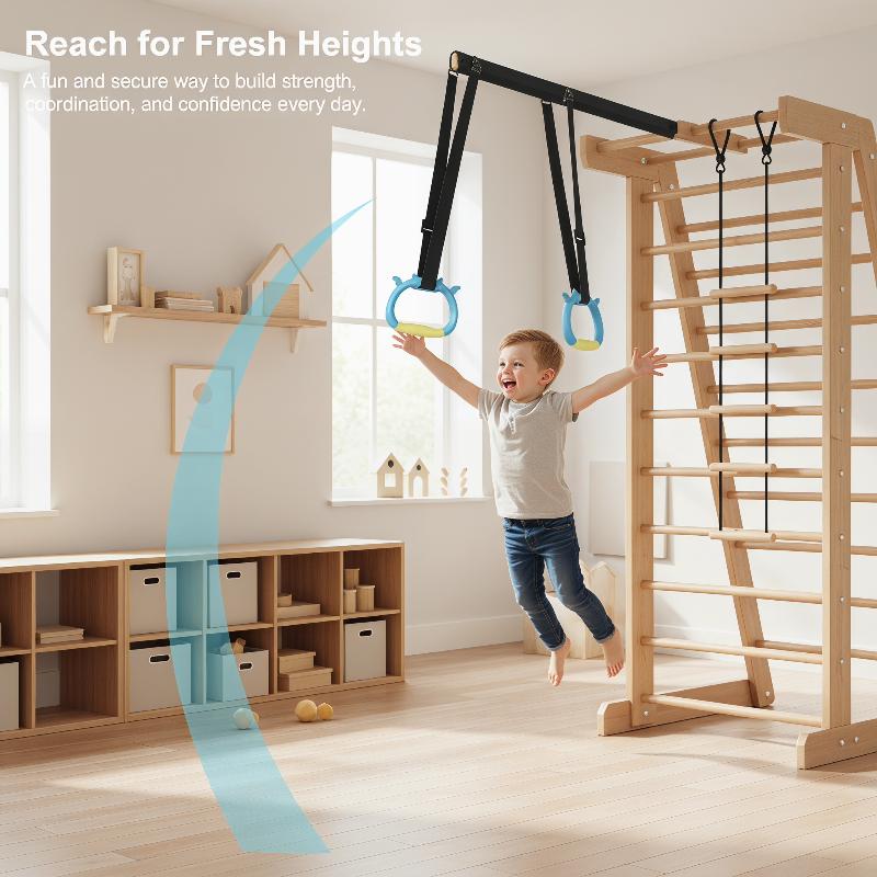 Gymnastic Bar Home - Set de Barra Horizontal y Anillas