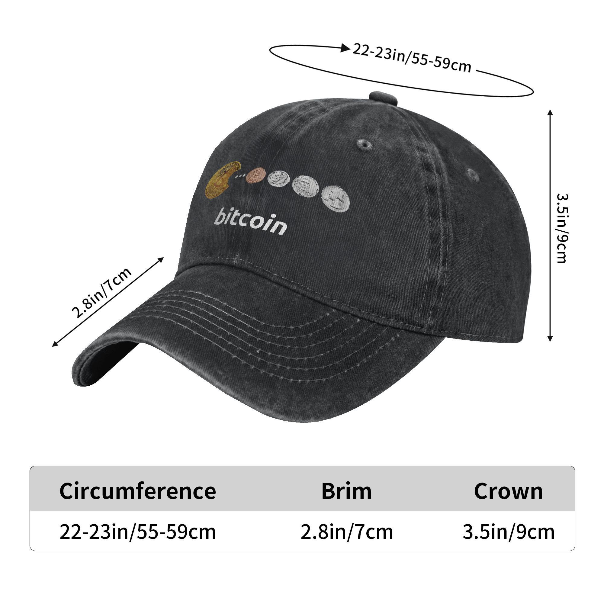 Gorra de béisbol Bitcoin Sun y - Outdoor Sport Ideas reseña y precio